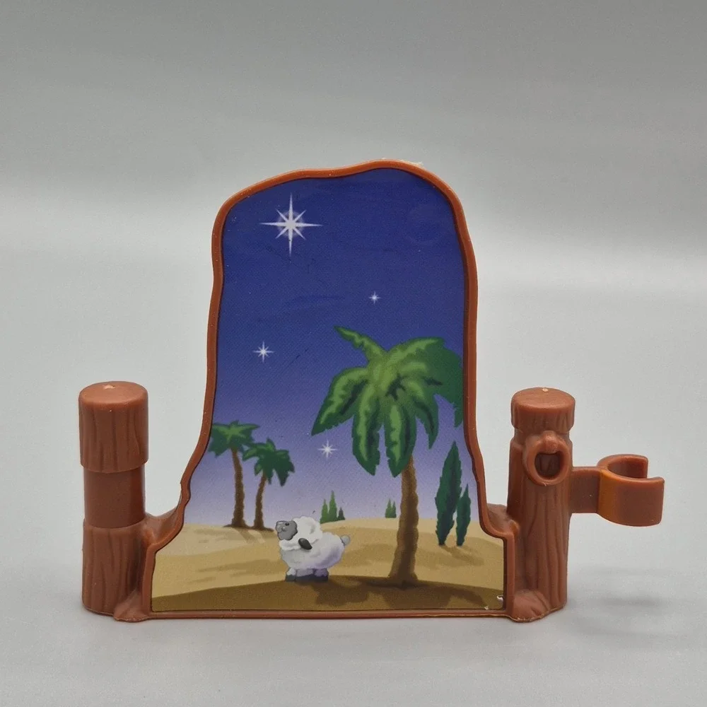 Little People‎ Nativity Stable SMALL BACKGROUND Christmas Manger Jesus